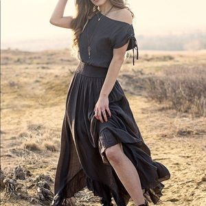 Joyfolie Gia Charcoal Dress